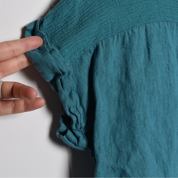 Bella Umbra Women’s 100% linen short sleeve top, size M, made in Italy - Picture 6 of 9